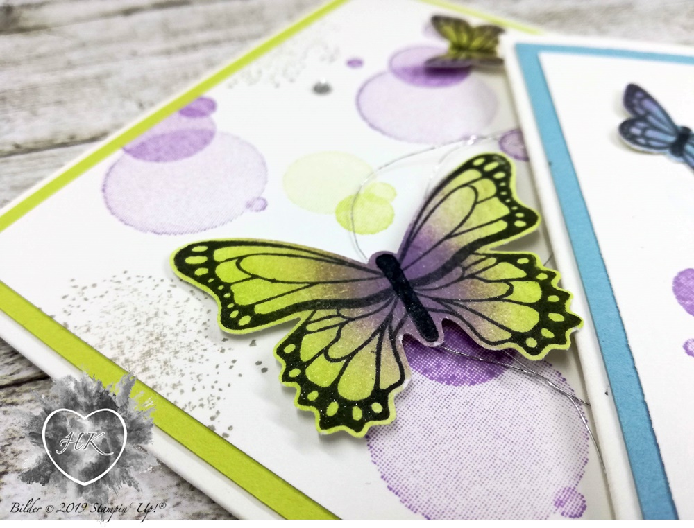 Stampin' Up!, Karte; Schmetterlingsduett; Schmetterlingsglück; Voller Schönheit